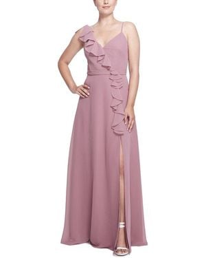 Marchesa Siena Sleeveless Long Gown - Purple