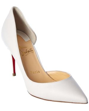 Christian Louboutin Iriza 85 Leather Pump - White