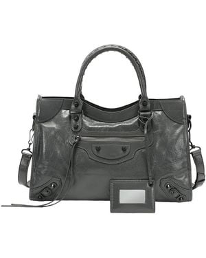 Tiffany & Fred Paris Distressed Leather Satchel - Black
