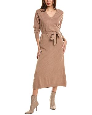 Lilla P Silk-Blend Sweaterdress - Brown