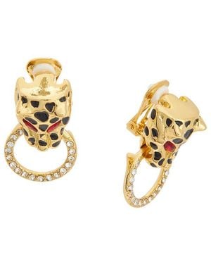 Kenneth Jay Lane Doorknocker Earrings - Metallic