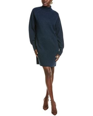 BOSS Felindane Wool & Cashmere-Blend Sweaterdress - Blue