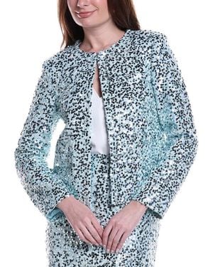 St. John Donegal Tweed Jacket - Blue