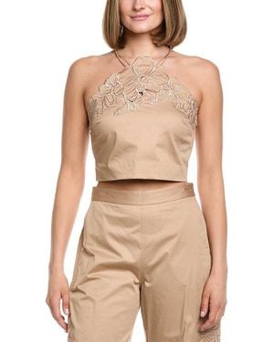 AMUR Bliss Floral Top - Natural