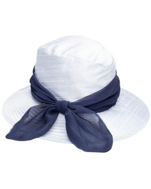 Eugenia Kim Jordana Silk Dupioni Hat - Blue