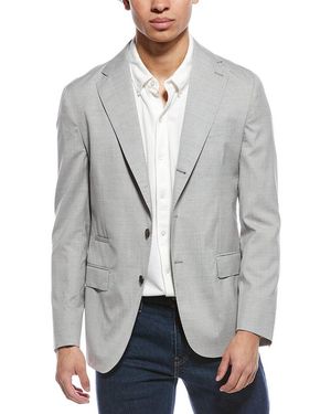 Eleventy Wool & Silk-Blend Jacket - Grey