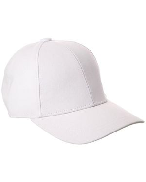 Bruno Magli Twill Baseball Cap - White