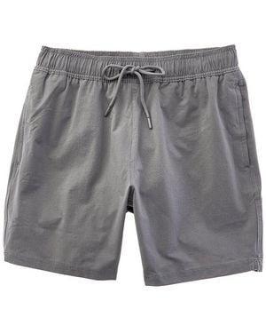 Beach Bros Textured Stretch Swim Trunk - Grey