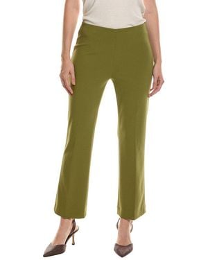 Anne Klein Pull-On Kick Flare Ankle Pant - Green
