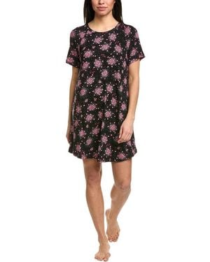 Kensie Short Sleep Shirt - Black