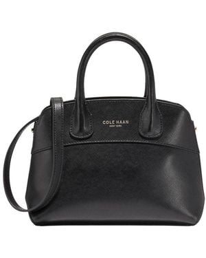 Cole Haan The Lady Small Leather Satchel - Black