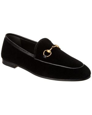 Gucci Jordaan Velvet Loafer - Black