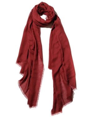 Blue Pacific Vintage Cashmere-Blend Scarf - Red