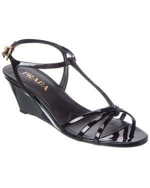 Prada Patent Sandal - Metallic