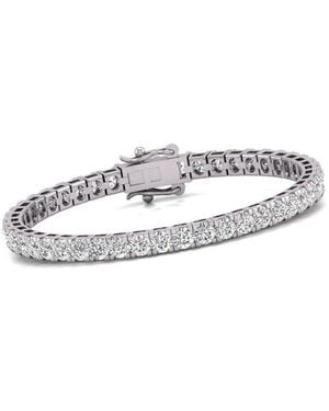 Diana M. Jewels Diana M. Fine Jewelry 14K 9.00 Ct. Tw. Lab Grown Diamond Tennis Bracelet - White