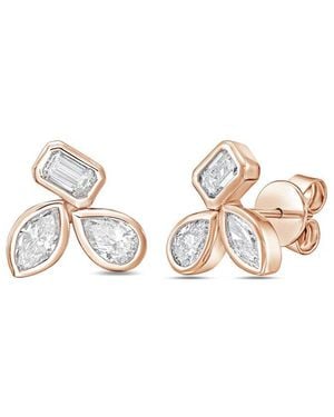 Diana M. Jewels Diana M. 14K Rose 10.00 Ct. Tw. Lab-Grown Diamond Stud Earrings - Metallic