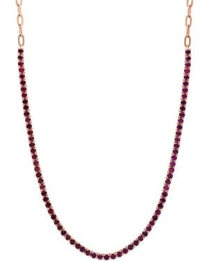 Effy Fine Jewelry 6.24 Ct. Tw. Sapphire Necklace - Metallic