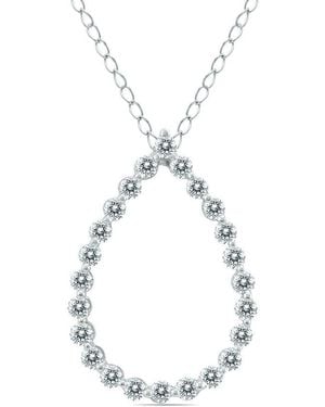 Diamond Select Cuts 14K 0.46 Ct. Tw. Diamond Necklace - White