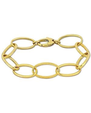 Italian Gold 14K Link Bracelet - Metallic