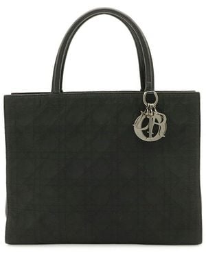 Dior Nylon Lady Cannage Handbag (Authentic Pre-Loved) - Black