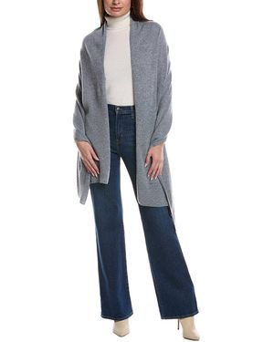 Phenix Solid Jersey Cashmere Wrap - Blue