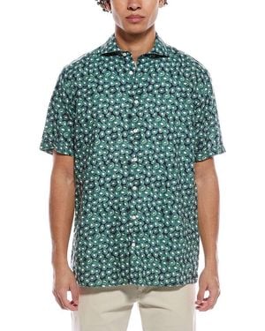 Eton Kiwi Linen Shirt - Green