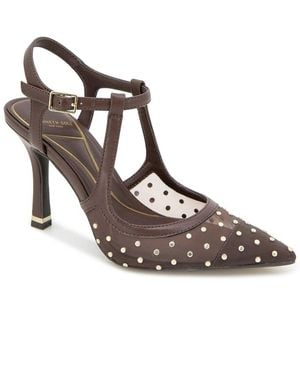 Kenneth Cole Romi Ankle Sling Fab Mesh Pump - Brown