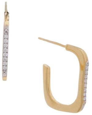 Meshmerise 18K Over 0.08 Ct. Tw. Lab-Grown Diamond Earring - Metallic