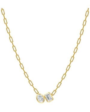 Lab Grown Diamonds 14K 1.80 Ct. Tw. Lab-Grown Diamond Necklace - Metallic