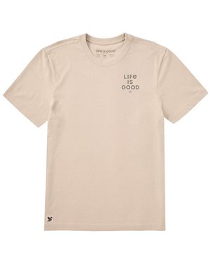 Life Is Good. Crusher Tee - Natural