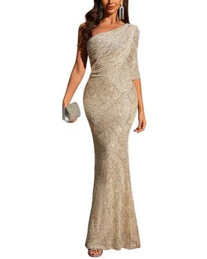 VIBI Embellished Maxi Dress - Natural