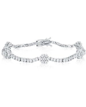 Suzy Levian CZ Jewelry Suzy Levian Cz Tennis Bracelet - White