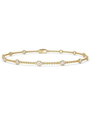 Lab Grown Diamonds 14K 1.00 Ct. Tw. Lab-Grown Diamond Station Bracelet - White