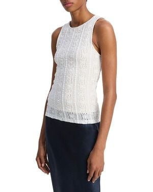 Vince High Neck Shell - White