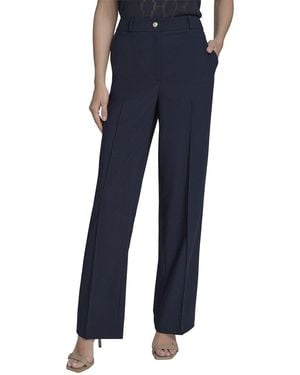 Halston Straight Leg Trouser - Blue