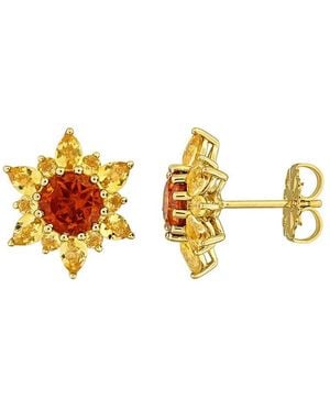 Rina Limor 4.76 Ct. Tw. Madeira Citrine, Citrine Stud Earrings - Metallic