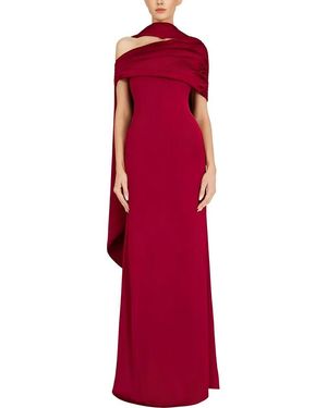 Emma way Solid Maxi Dress - Red