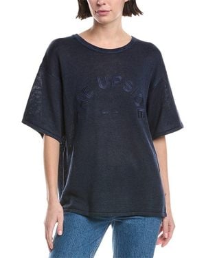 The Upside Knitted Sammi Linen Shirt - Blue