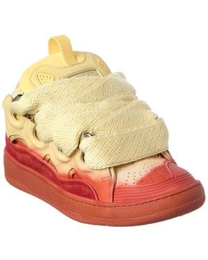 Lanvin De Pulverisation Leather & Suede Trainer - Multicolour