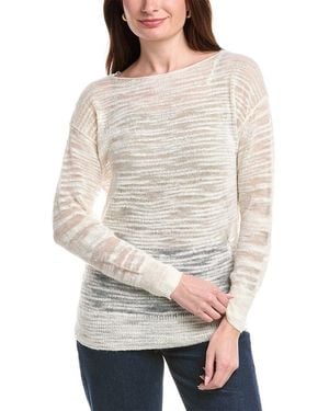 Lafayette 148 New York Dropped Shoulder Bateau Neck Jumper - Natural