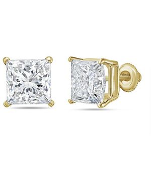 Diana M. Jewels Diana M. 14K 10.00 Ct. Tw. Lab-Grown Diamond Earrings - Metallic