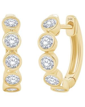 Meira T 14K 0.50 Ct. Tw. Lab-Grown Diamond Earrings - Metallic