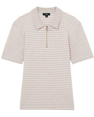 Reiss Fallow 1/2-Zip - White