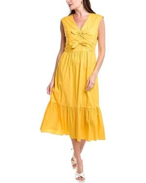 Anne Klein Modern Midi Dress - Yellow