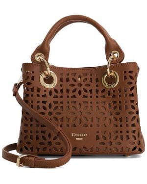 Dune Diddydelaser Mini Laser Cut Tote - Brown
