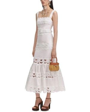 Amanda Royal Midi Dress - White