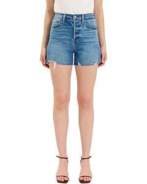 Daze Denim Bottom Line Vibe Check High Rise Vintage Short - Blue