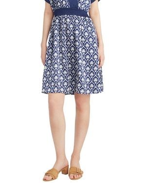 Draper James Colleen Short Sleeve Wrap Dress - Blue