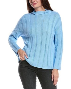 Forte Rib Funnel Neck Jumper - Blue