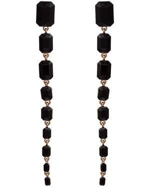 Eye Candy LA Luxe Collection Crystal Earrings - Black